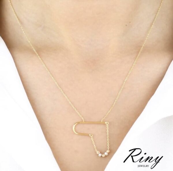 Collier coeur d'océan Or 18K