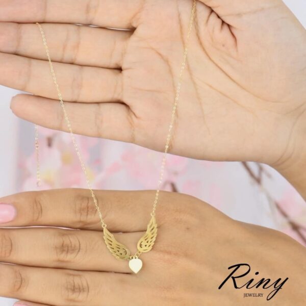 Collier ailes D'amour en Or 18K
