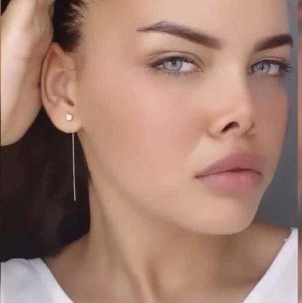 Boucles D'oreilles gouttes en Or 18K