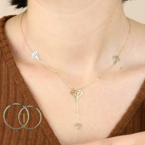 Collier Diamond d'or  en Or 18K