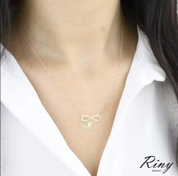 Collier infini alphabet  Or 18K