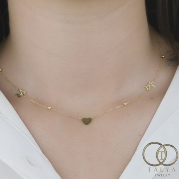 Collier Lettres d'amour en Or 18K