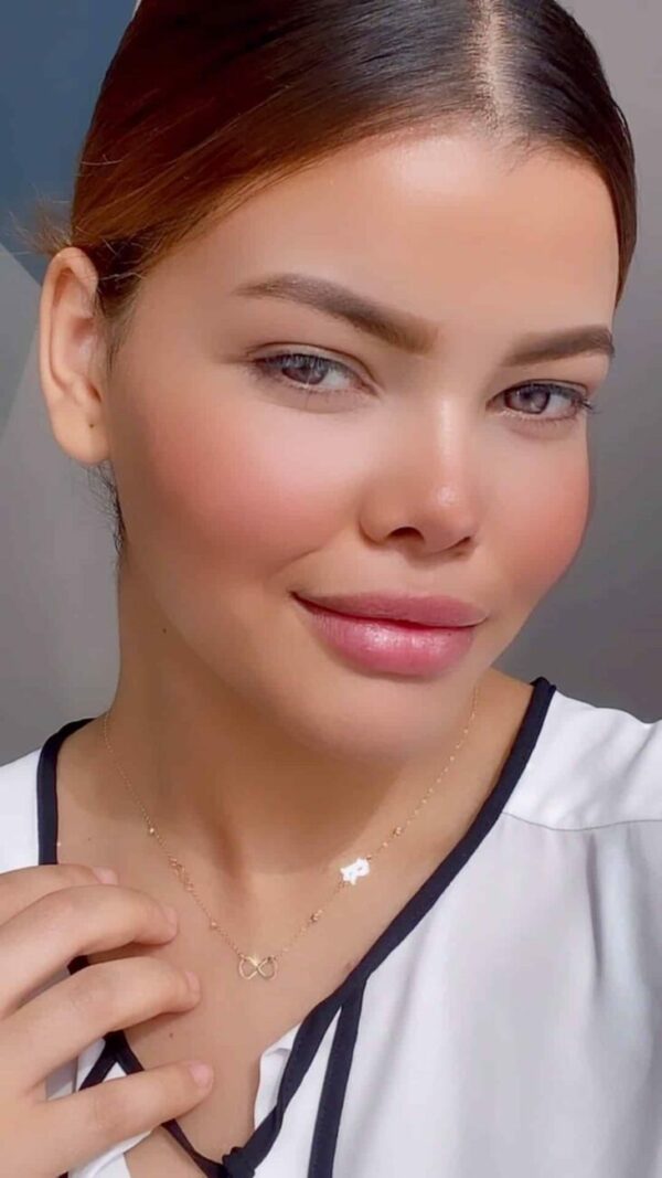 Collier Infini Lettres En Or 18K