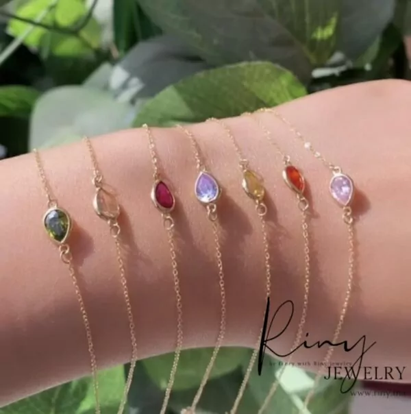Bracelet Larme  en Or 18k