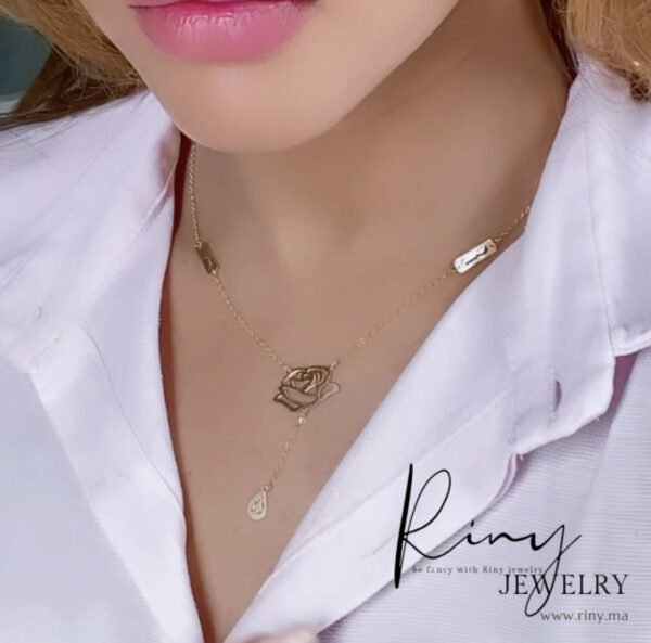 Collier Fleur d'or En Or 18K