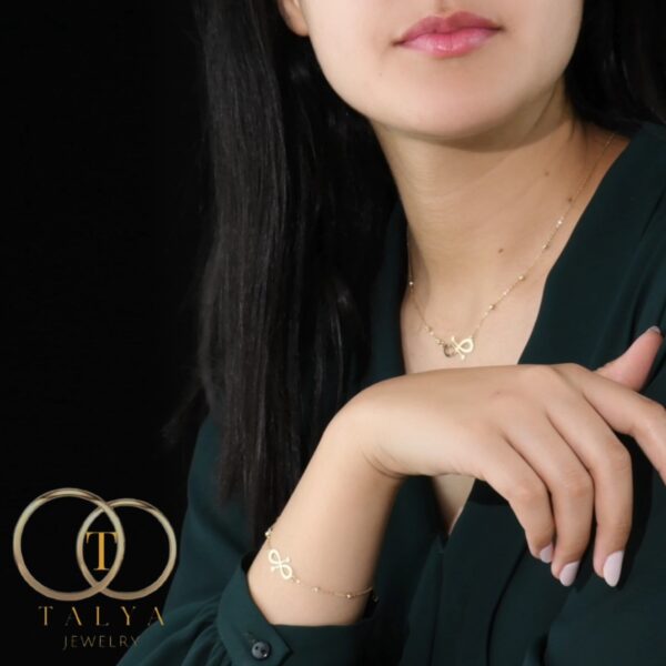 Ensemble Double Coeur En Or 18K