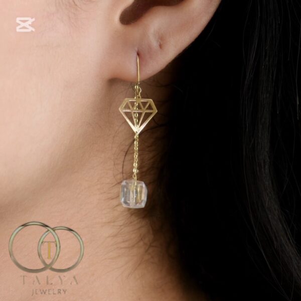 Boucles d'oreilles Diamond Crystal En Or 18K