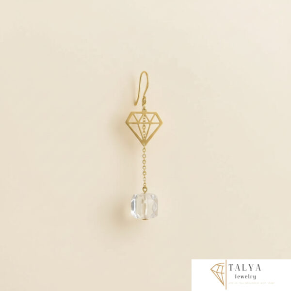 Boucles d'oreilles Diamond Crystal En Or 18K