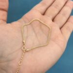 Petit Bracelet Franco avec khmaisa D'Or18 k