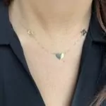 Collier Coeur Lettres