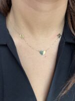 Collier Coeur Lettres