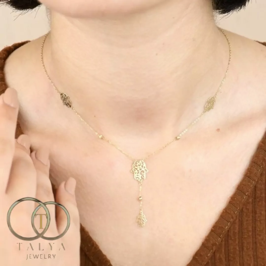 cadre_1080_Collier-Khmissate-en-Or-18K Collier Khmissate en Or 18K - Image 1