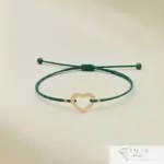 Cordon Coeur Boules En Or 18K