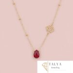 Collier Roche Noire en Or 18K