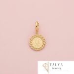 Bouclec d'oreilles circulaires farrouj en or 18 carats
