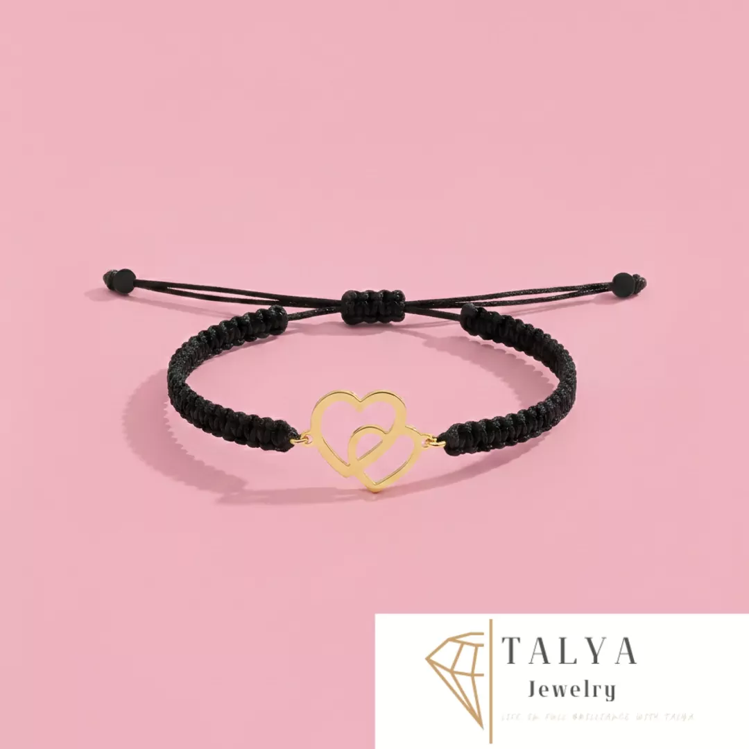 cadre_1080_Untitled-design-17 Cordon Double Coeur En Or 18K - Image 1