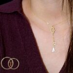 Collier Khmissa Lettres En Or 18K - Image 3