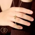 Collier lettres Infini En Or 18K - Image 2