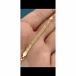 court Bracelet Franco avec khmaisa D'Or18 k - Image 2